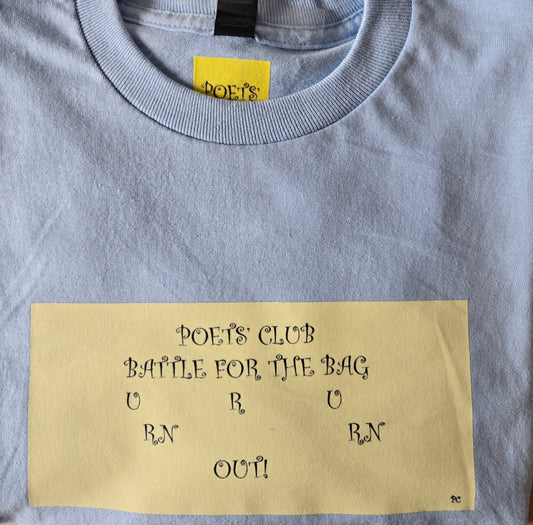 Poets' Club ong Sleeve Tee-Shirt with Decoration