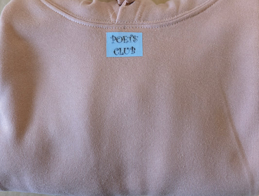 Poets' Club Women's Long Sleeve Cropped Hoodie- Cotton/Polyester
